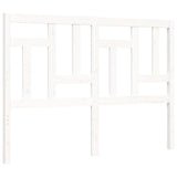 Bed frame without mattress white solid pine wood