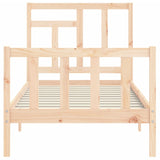 Cadre de lit sans matelas 90x200 cm bois de pin massif