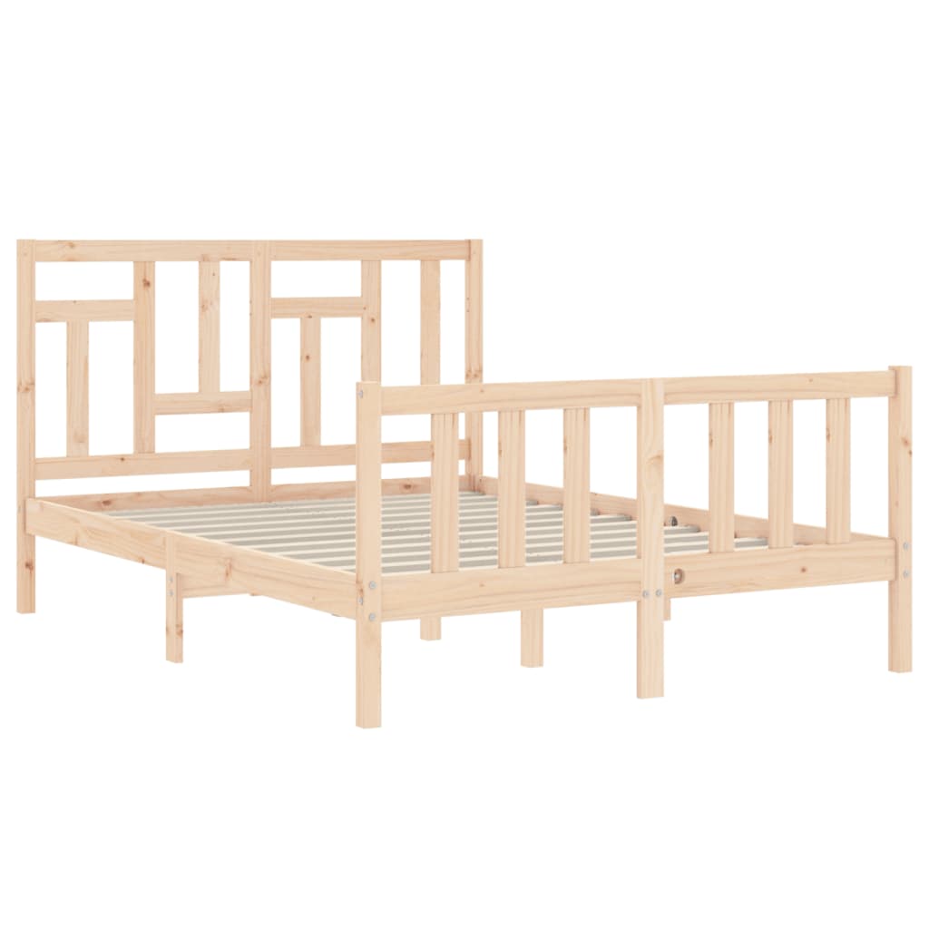 Cadre de lit sans matelas 120x200 cm bois de pin massif