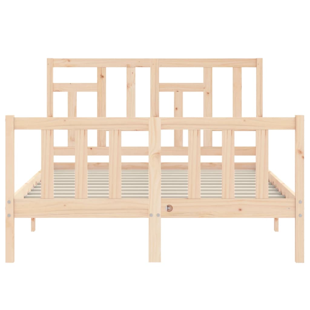 Cadre de lit sans matelas 120x200 cm bois de pin massif