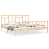 Cadre de lit sans matelas bois massif de pin