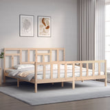 Cadre de lit sans matelas 200x200 cm bois massif de pin