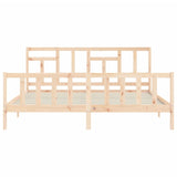 Cadre de lit sans matelas 200x200 cm bois massif de pin