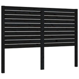 Cadre de lit sans matelas noir 140x190 cm bois de pin massif