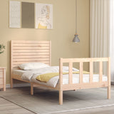 Cadre de lit sans matelas 90x200 cm bois de pin massif