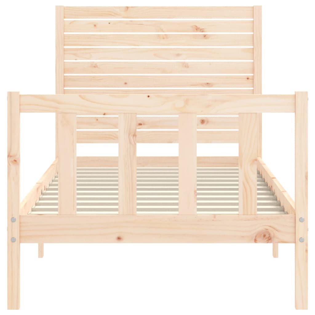 Cadre de lit sans matelas 90x200 cm bois de pin massif