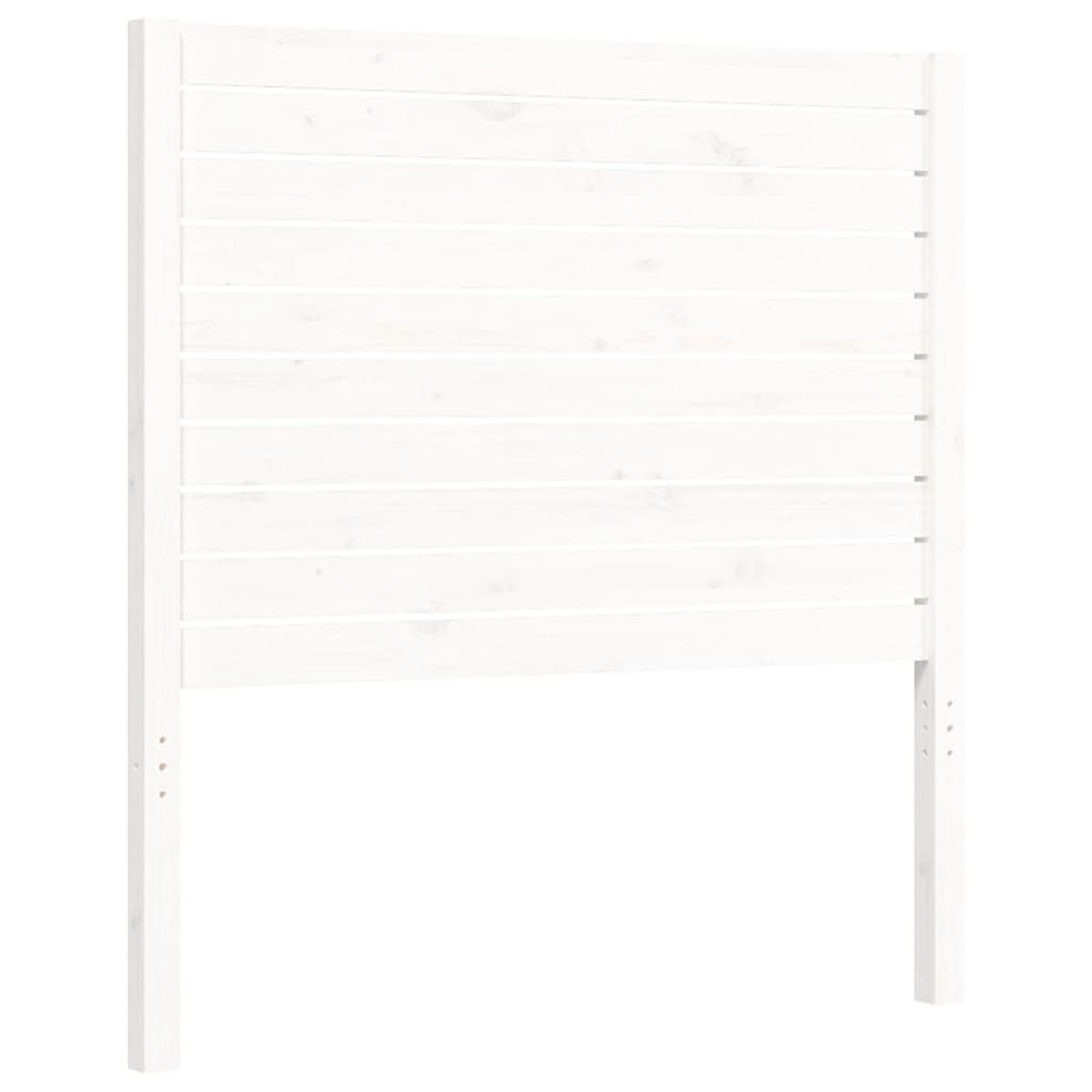 Cadre de lit sans matelas blanc 100x200 cm bois de pin massif