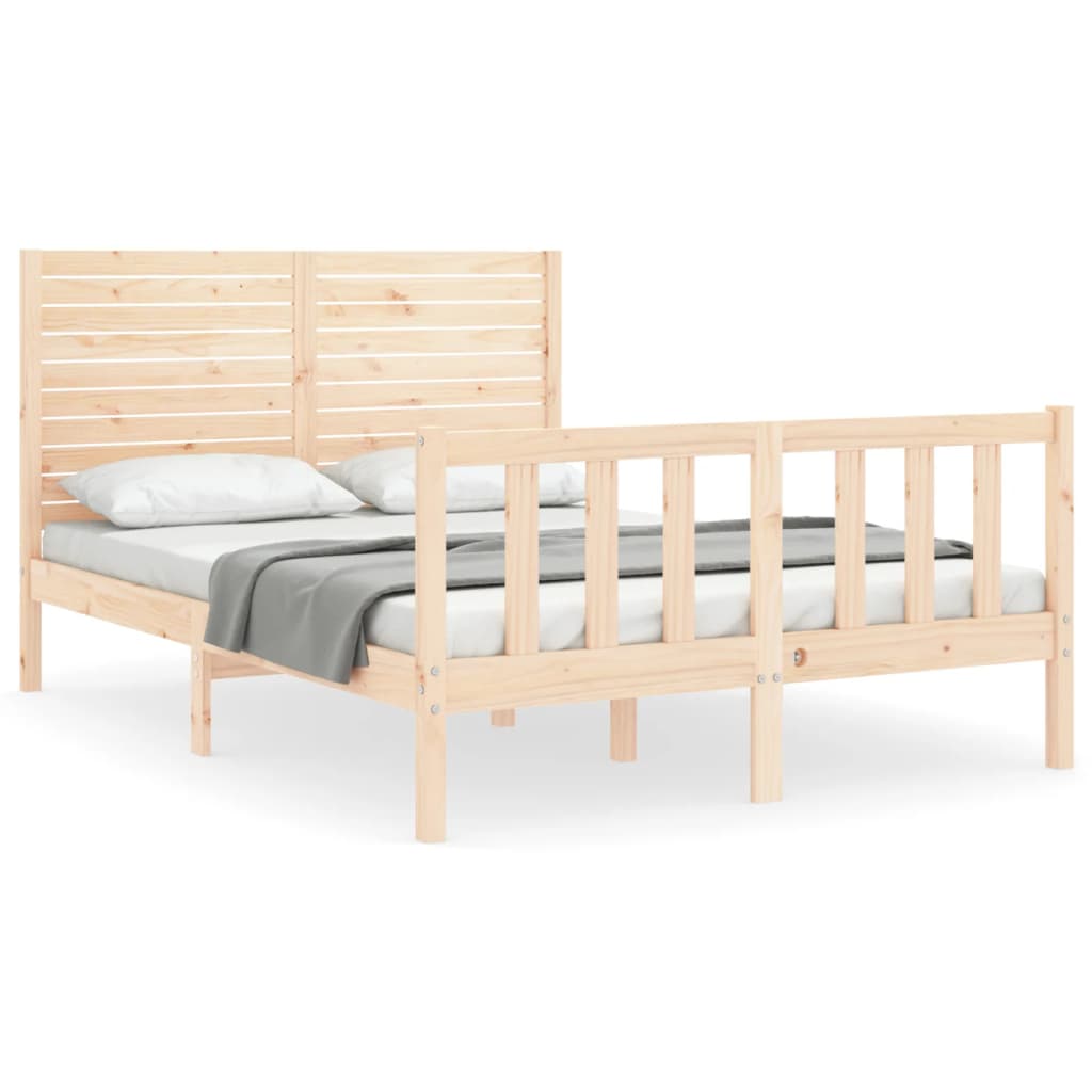 Cadre de lit sans matelas 120x200 cm bois de pin massif