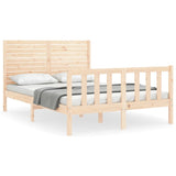 Cadre de lit sans matelas 120x200 cm bois de pin massif