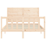 Cadre de lit sans matelas 120x200 cm bois de pin massif