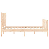 Cadre de lit sans matelas 120x200 cm bois de pin massif