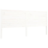 Cadre de lit sans matelas blanc 200x200 cm bois massif de pin