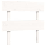 Cadre de lit sans matelas blanc bois de pin massif