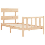 Cadre de lit sans matelas 90x200 cm bois de pin massif