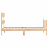 Cadre de lit sans matelas 90x200 cm bois de pin massif