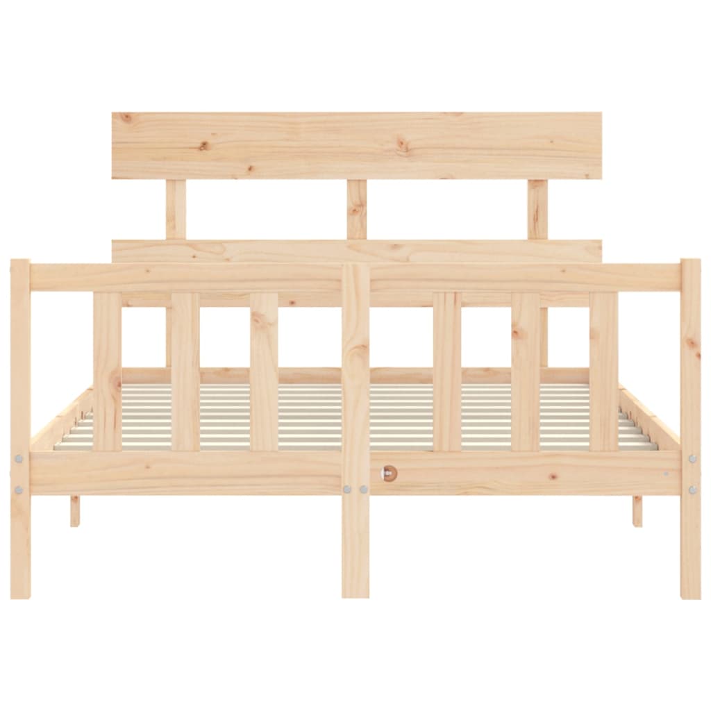 Cadre de lit sans matelas 120x200 cm bois de pin massif