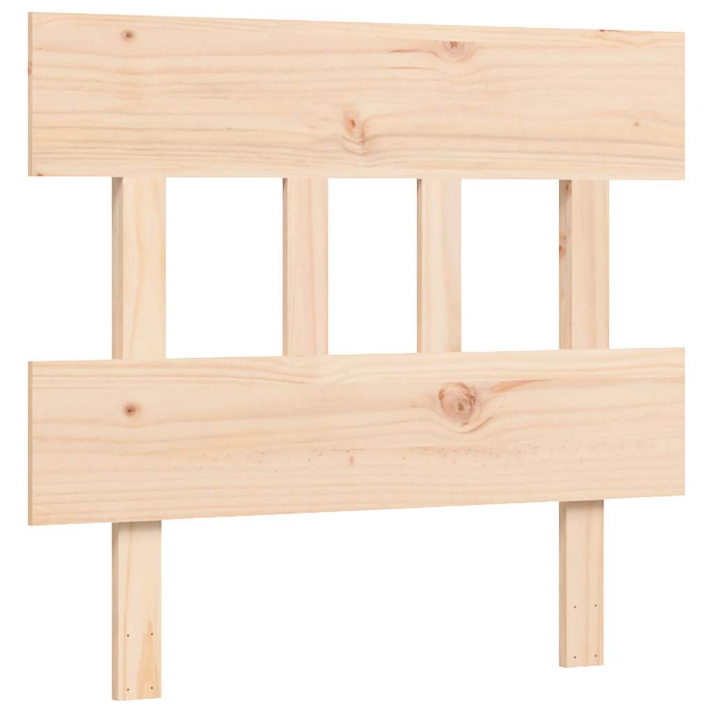 Bed frame without mattress solid pine wood