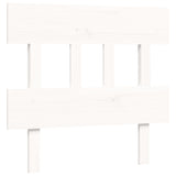 Cadre de lit sans matelas blanc bois de pin massif