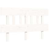 Cadre de lit sans matelas blanc bois de pin massif