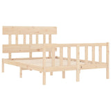 Cadre de lit sans matelas 140x190 cm bois de pin massif