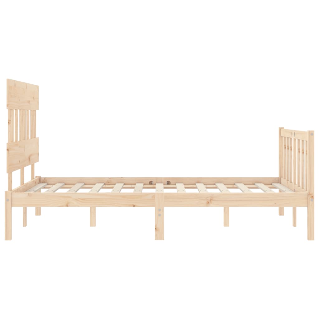 Cadre de lit sans matelas 140x190 cm bois de pin massif