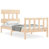 Cadre de lit sans matelas 90x200 cm bois de pin massif