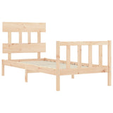 Cadre de lit sans matelas 90x200 cm bois de pin massif