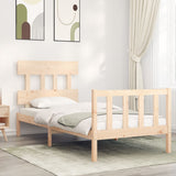 Cadre de lit sans matelas 90x200 cm bois de pin massif