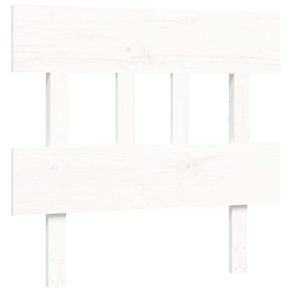 Cadre de lit sans matelas blanc 100x200 cm bois de pin massif