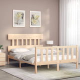 Cadre de lit sans matelas 140x200 cm bois massif de pin