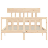 Cadre de lit sans matelas 140x200 cm bois massif de pin