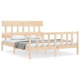 Bed frame without mattress 160x200 cm solid pine wood