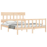 Bed frame without mattress 160x200 cm solid pine wood