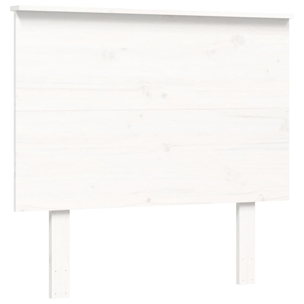 Cadre de lit sans matelas blanc bois de pin massif