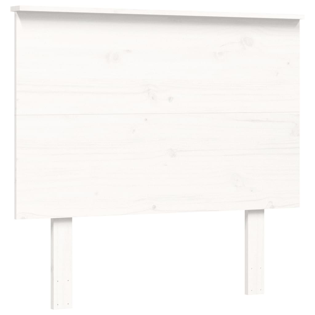 Cadre de lit sans matelas blanc 90x200 cm bois de pin massif