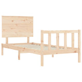 Cadre de lit sans matelas 100x200 cm bois massif de pin