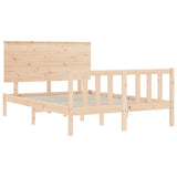 Cadre de lit sans matelas 120x200 cm bois de pin massif