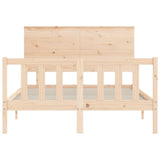 Cadre de lit sans matelas 120x200 cm bois de pin massif