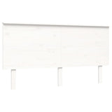 Cadre de lit sans matelas blanc bois de pin massif