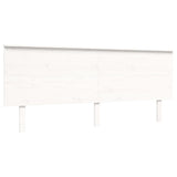 Cadre de lit sans matelas blanc bois massif de pin