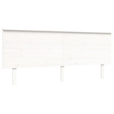 Cadre de lit sans matelas blanc 200x200 cm bois massif de pin