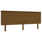 Cadre de lit sans matelas marron miel 200x200cm bois pin massif