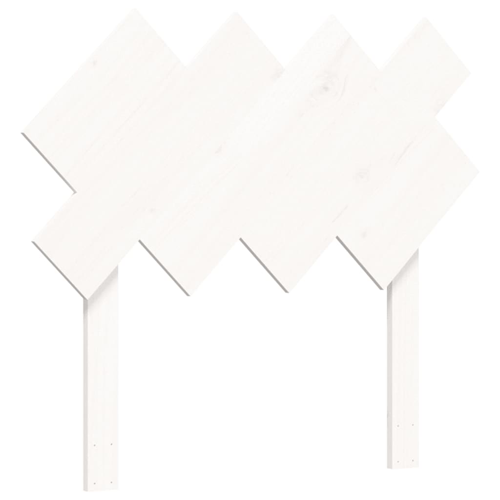 Cadre de lit sans matelas blanc bois de pin massif