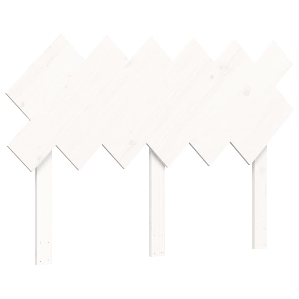 Cadre de lit sans matelas blanc bois de pin massif