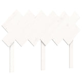 Cadre de lit sans matelas blanc bois de pin massif