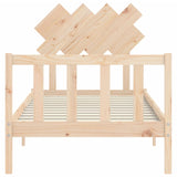 Cadre de lit sans matelas 90x200 cm bois de pin massif