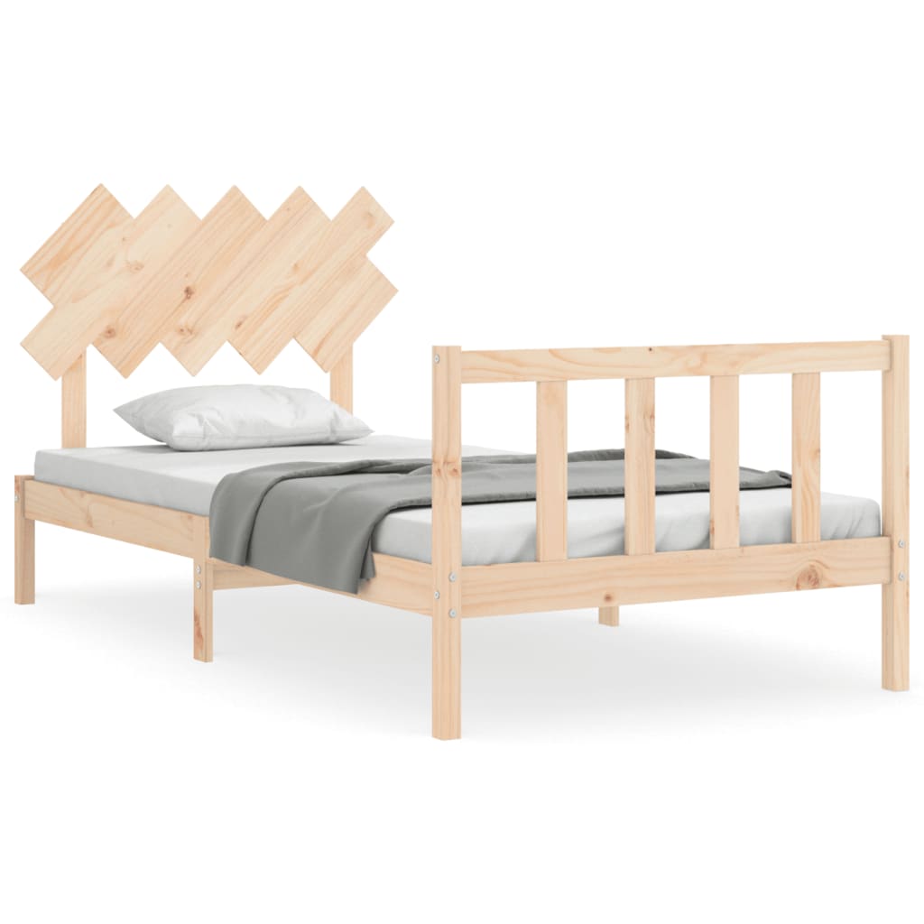 Cadre de lit sans matelas 100x200 cm bois massif de pin