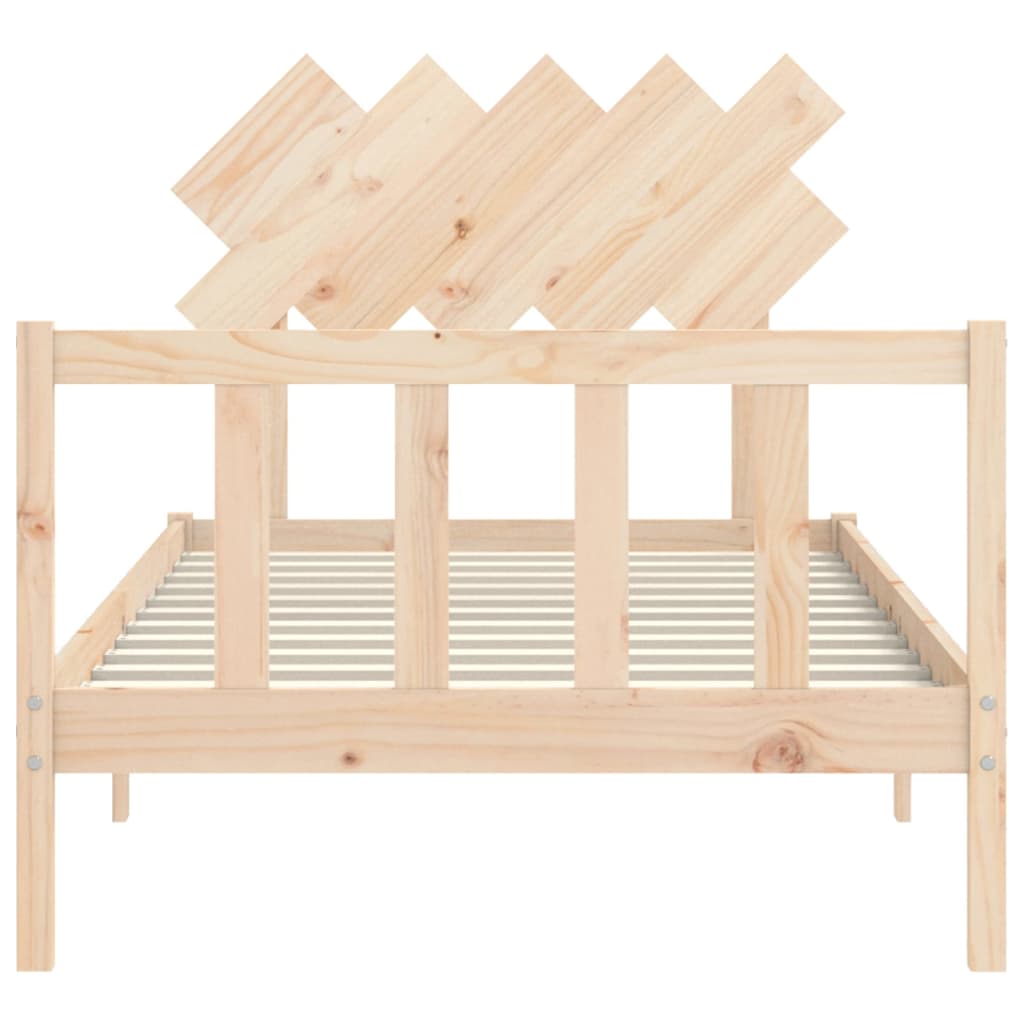 Cadre de lit sans matelas 100x200 cm bois massif de pin