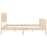 Cadre de lit sans matelas 120x200 cm bois de pin massif