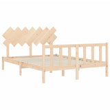 Cadre de lit sans matelas 140x200 cm bois massif de pin